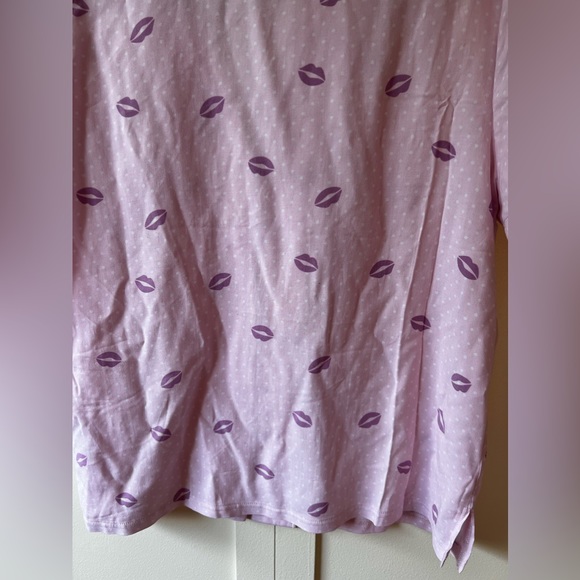 Splendid Women’s NWOT Pink Kiss Pajamas‎ Top Size XS - Picture 10 of 11